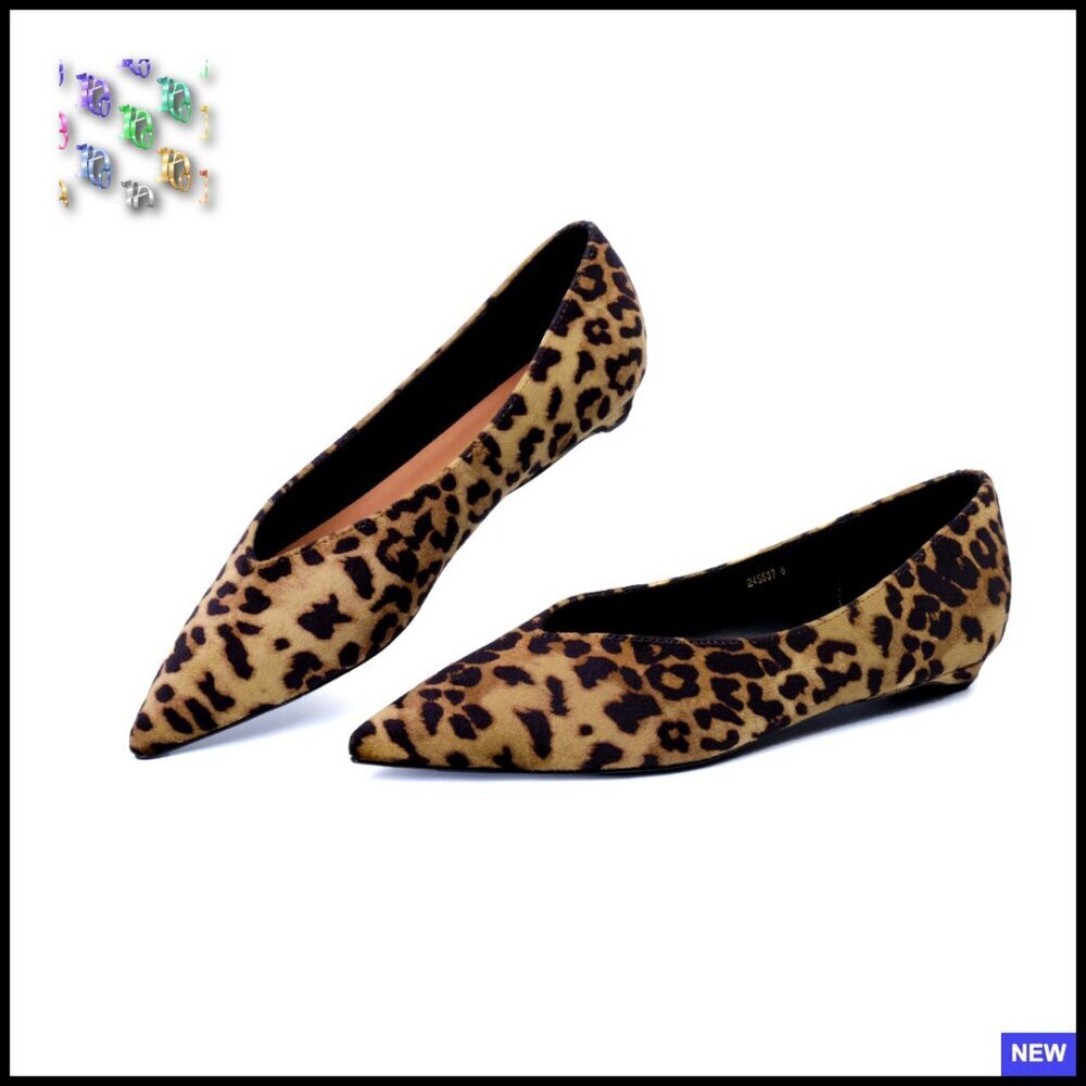 Pointed Toe Ballet Flats Slip On Comfortable Dressy Work Casual Shoes